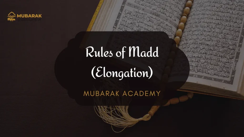 Rules of Madd (Elongation) Tajweed Rules with examples