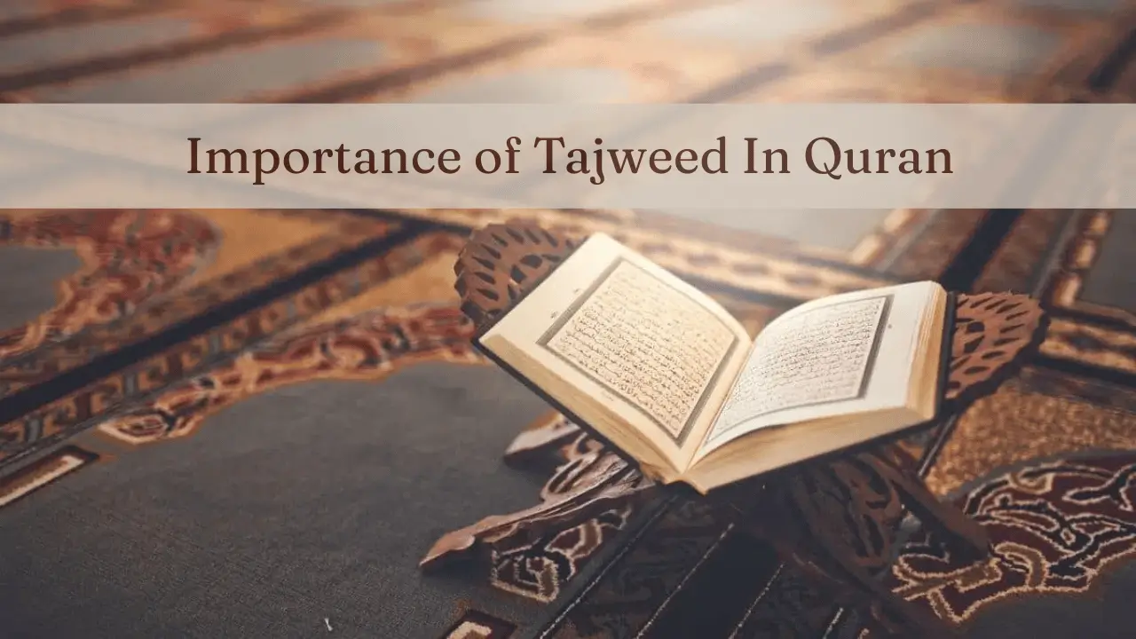 Importance of Tajweed in Quran Importance of Tajweed in Quran