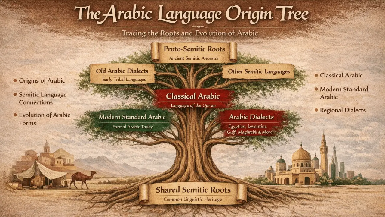 Arabic Language Origin Tree