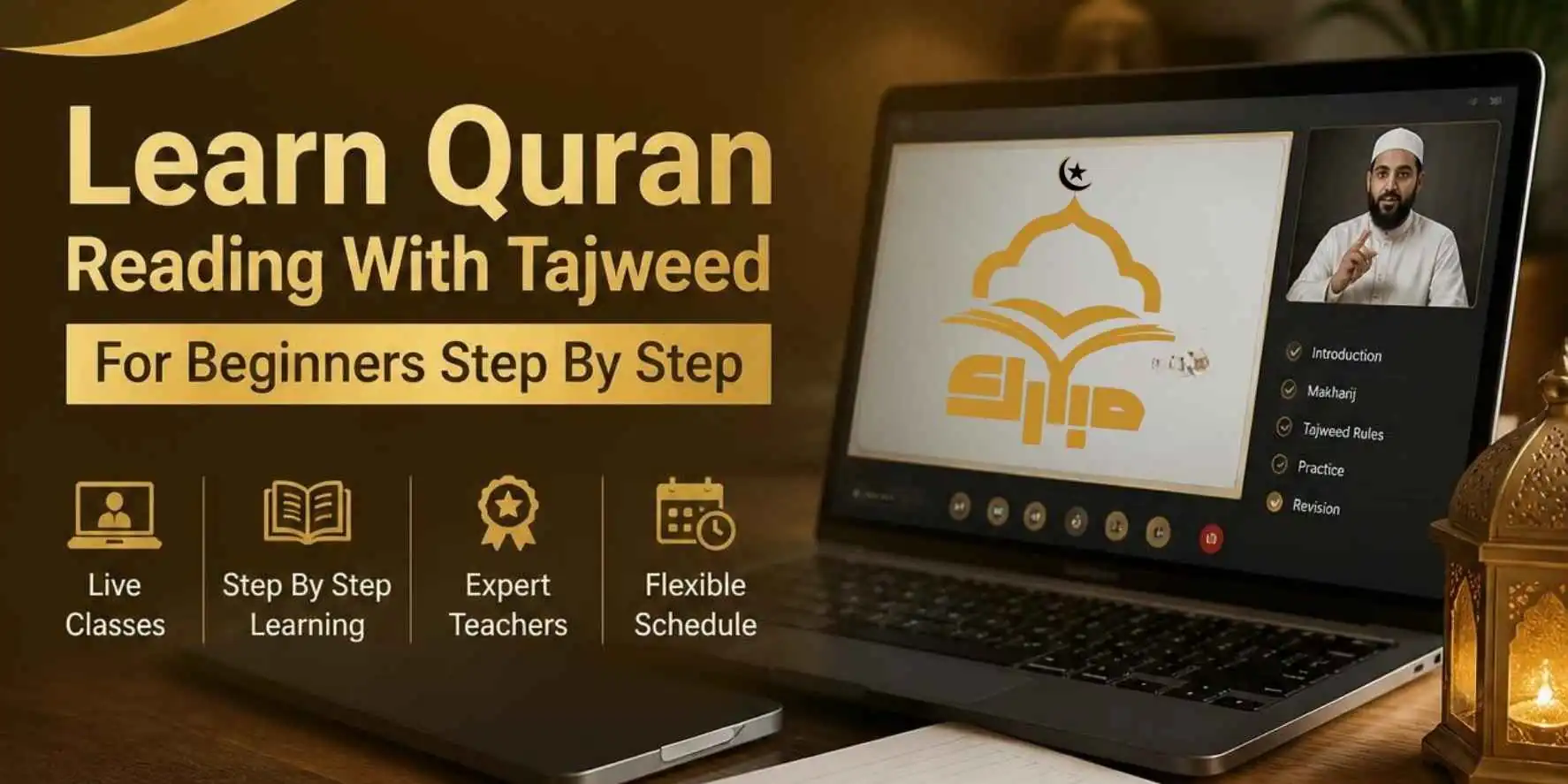 learn quran reading with tajweed for beginners