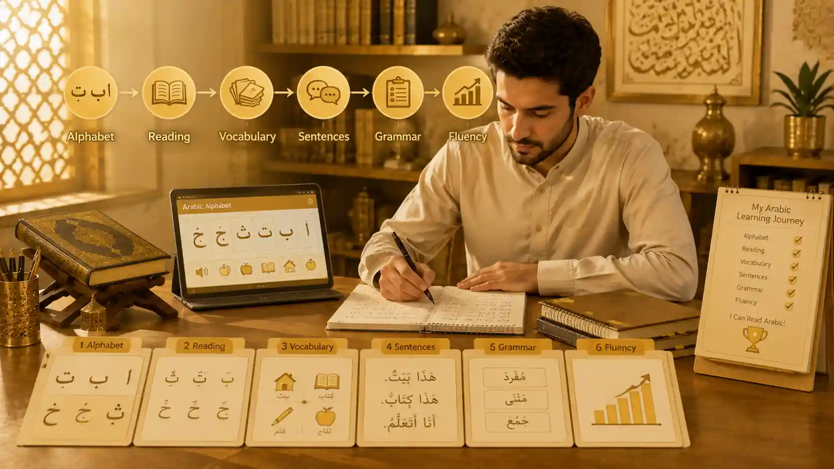 learn arabic in english step by step