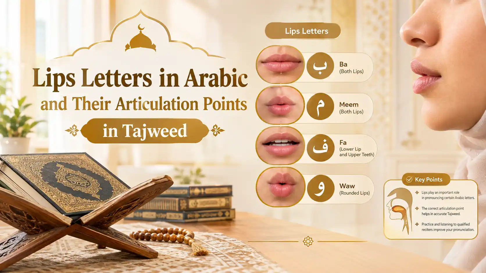 Lips Letters in Arabic