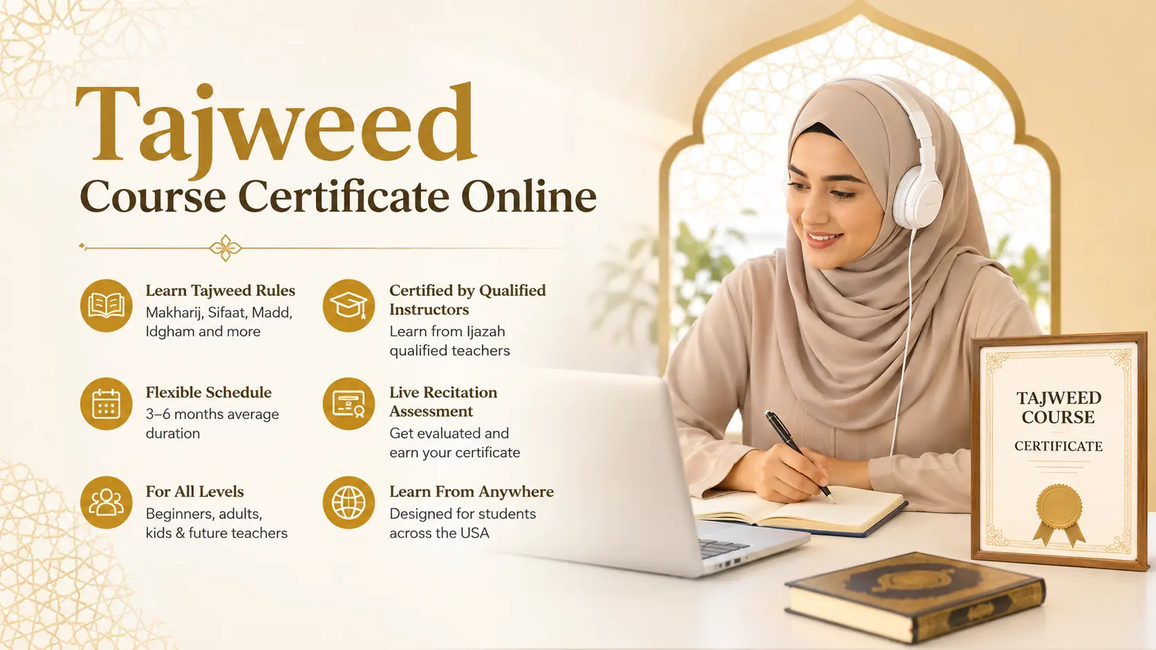 Tajweed Course Certificate Online